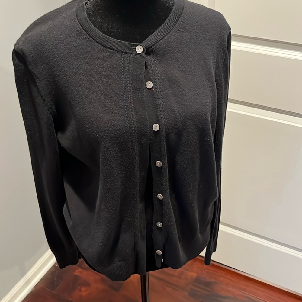 Classic black cardigan